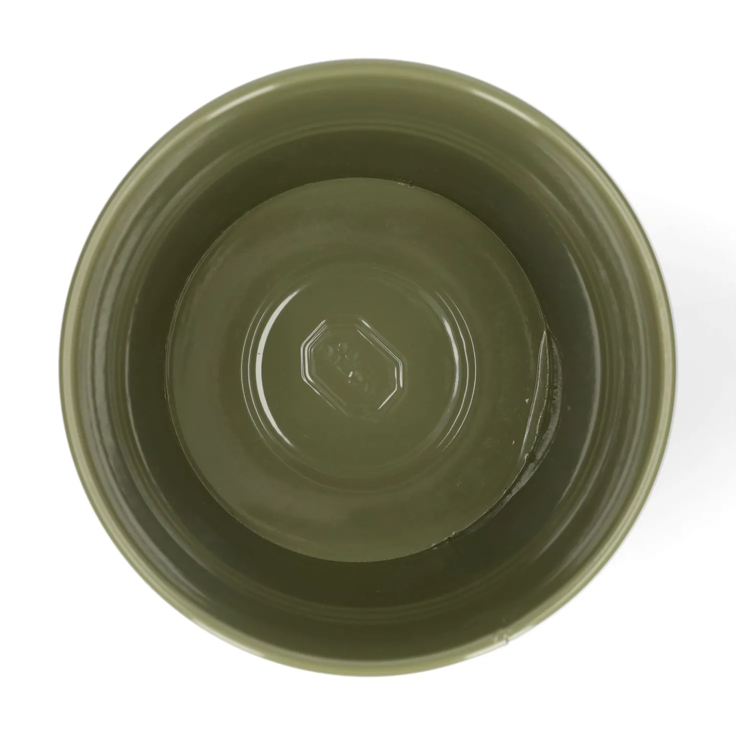 Bloempot, zink, olijfgroen, Ø17 cm