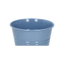 Bloempot, zink, zeeblauw, Ø14,5 cm