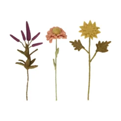Bloem zonnehoed, vilt, roze, 30 cm