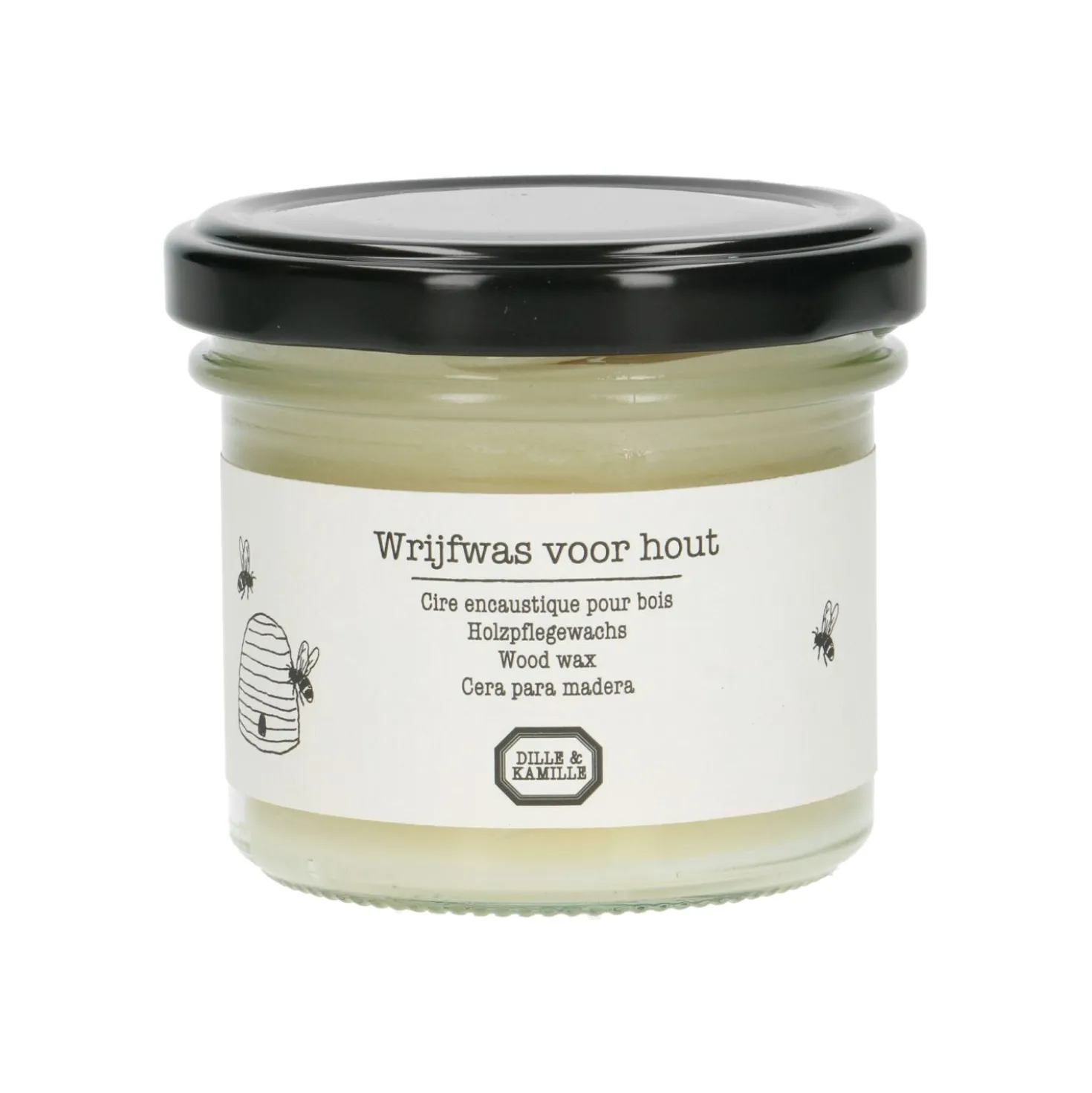 Boenwas, wrijfwas voor hout, 125 ml