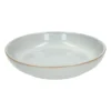 Bord diep reactieve glazuur, steengoed, grijs, Ø 22 cm
