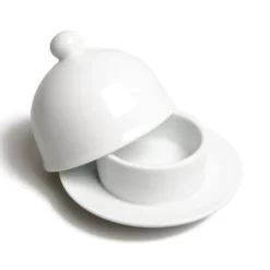 Boterstolpje, porselein, Ø 7,5 cm