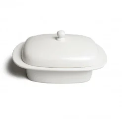 Botervloot, porselein, met knopje