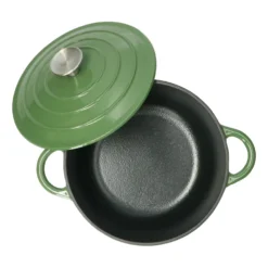Braadpan, gietijzer, groen, Ø 24 cm