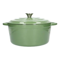Braadpan, gietijzer, groen, Ø 28 cm