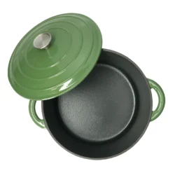 Braadpan, gietijzer, groen, Ø 28 cm