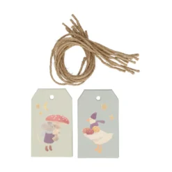 Cadeaulabels met bosvondsten, papier, 10 stuks