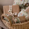 Cadeaulabels, winterbos, papier, 10 stuks