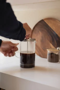 Cafetière, French press, roestvrijstaal, thee/koffie, 1 L