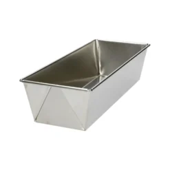 Cake/broodvorm, gerecycled rvs, PFAS-vrij, 28 cm x 11 cm