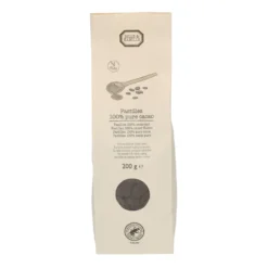 Chocolade voor chocolademelk, biologisch, 100% cacao, pastilles, 200 gram