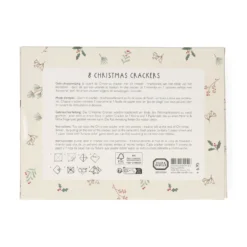 Christmas crackers, kersttakjes, 8 stuks