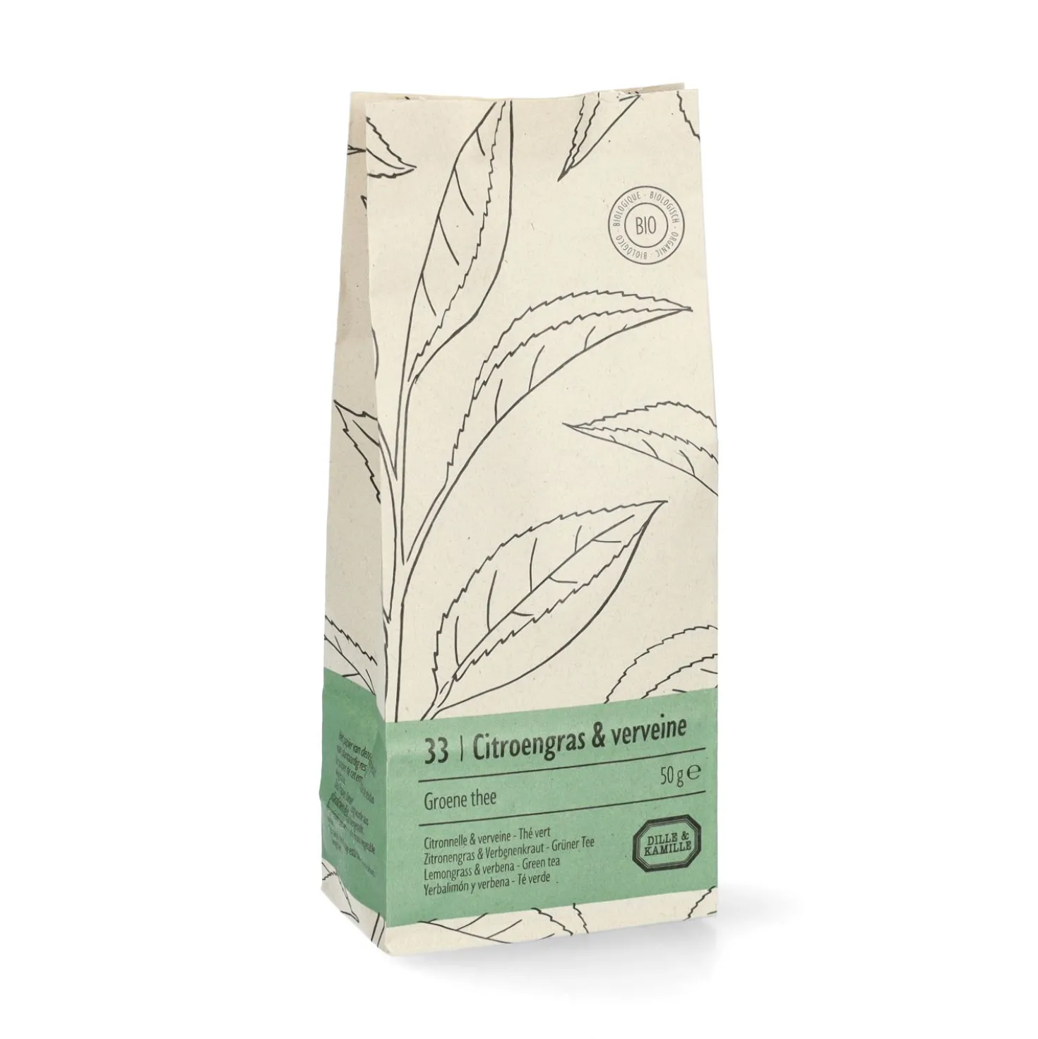 Citroengras & verveine, Groene thee, biologisch, 50 g