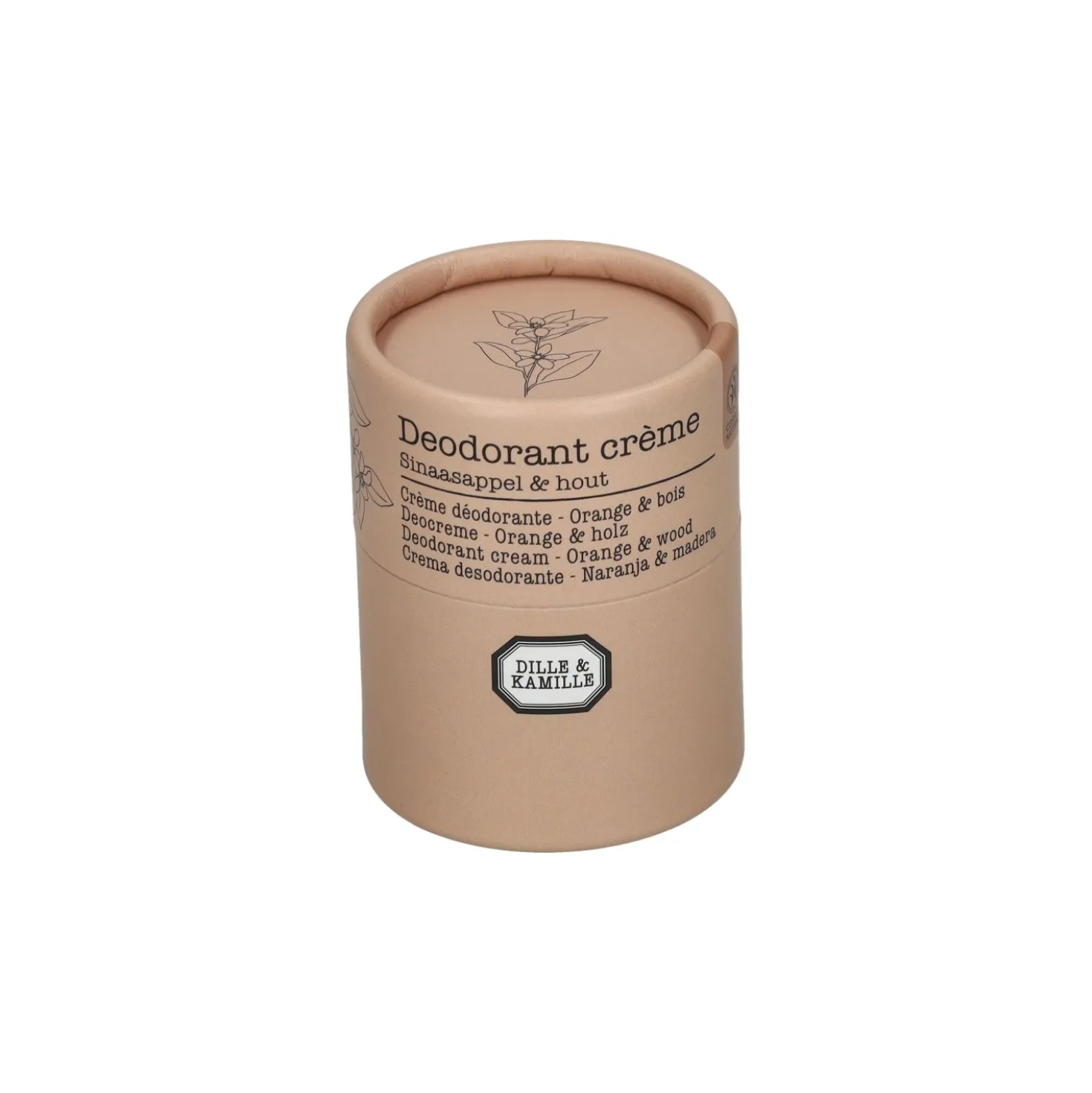 Deodorant crème, sinaasappel en hout, 40 gram