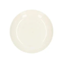 Diepbord, organisch, porselein, wit, Ø 23 cm