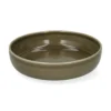 Diep bord, reactieve glazuur, steengoed, olijfgroen, Ø20 x 4,5 cm
