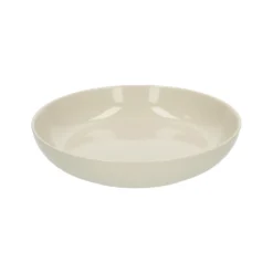 Diep bord, steengoed, beige, spikkel, Ø 22,5 cm