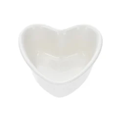 Diep schaaltje, porselein, hartvorm, Ø9 x 4 cm