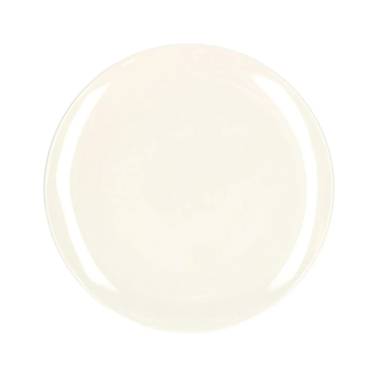 Dinerbord, organisch, porselein, wit, Ø 27 cm