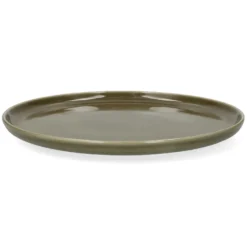 Dinerbord, reactieve glazuur, steengoed, olijfgroen, Ø27 cm