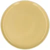 Dinerbord, reactieve glazuur, steengoed, korengeel, Ø27 cm