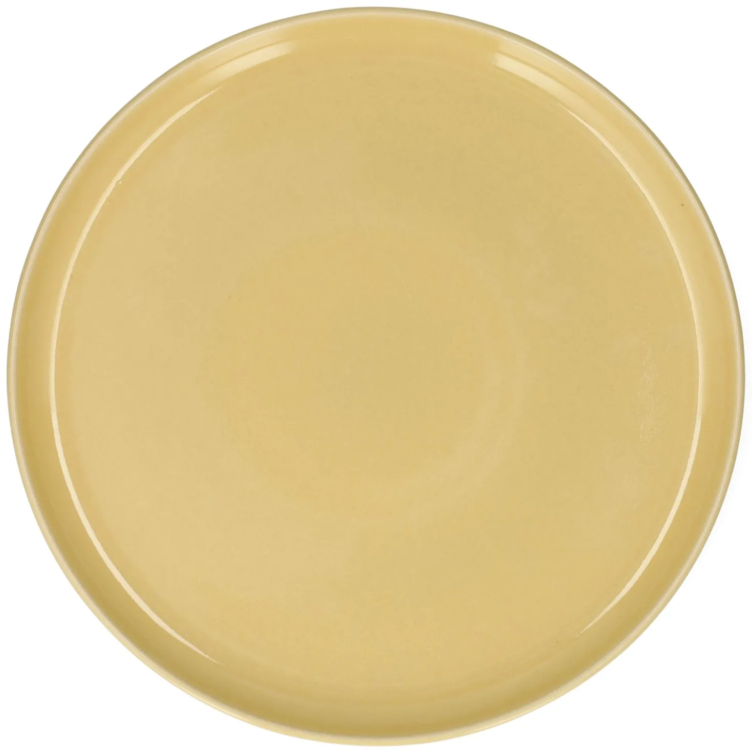 Dinerbord, reactieve glazuur, steengoed, korengeel, Ø27 cm