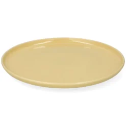 Dinerbord, reactieve glazuur, steengoed, korengeel, Ø27 cm