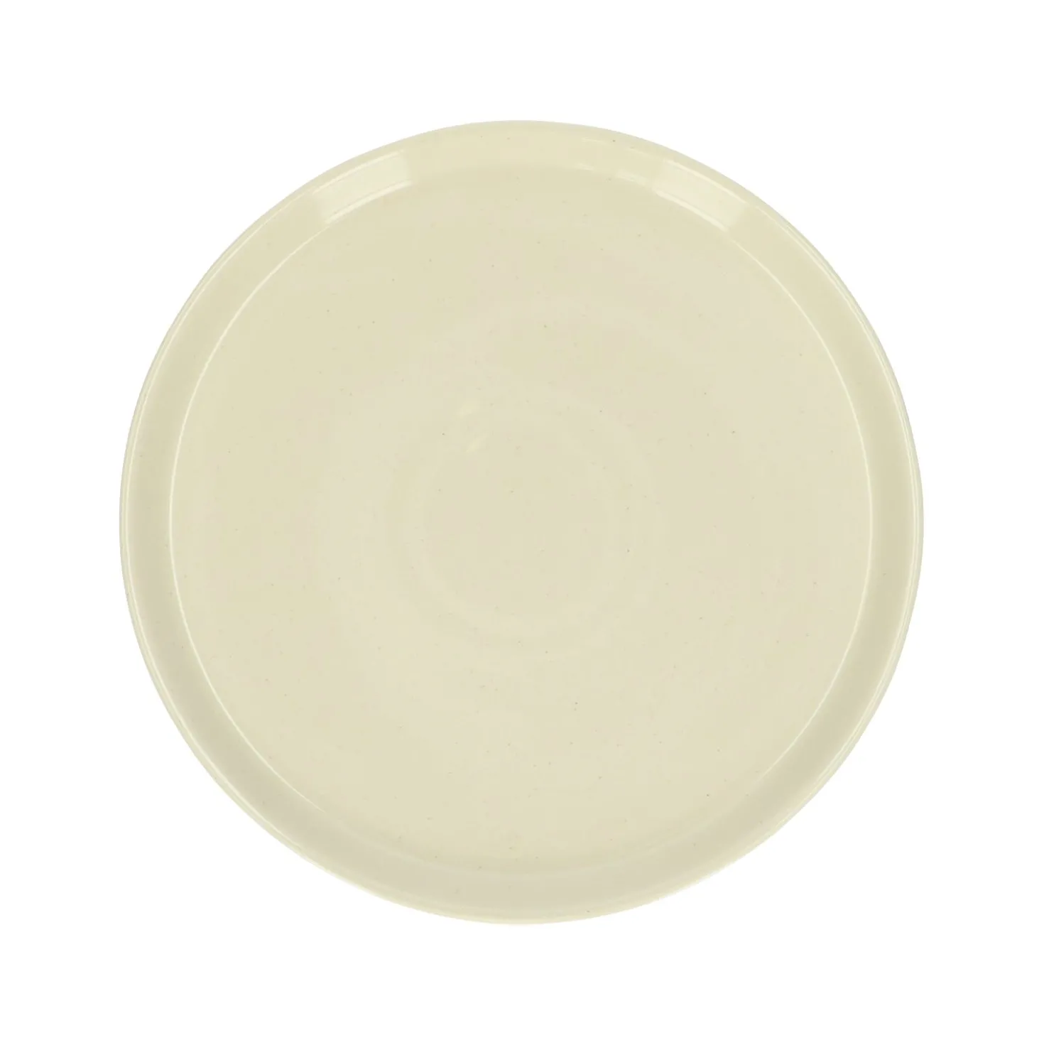 Dinerbord, steengoed, beige, spikkel, Ø 25 cm