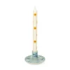 Dinerkaars, gele bloemen, 25 cm, set van 2