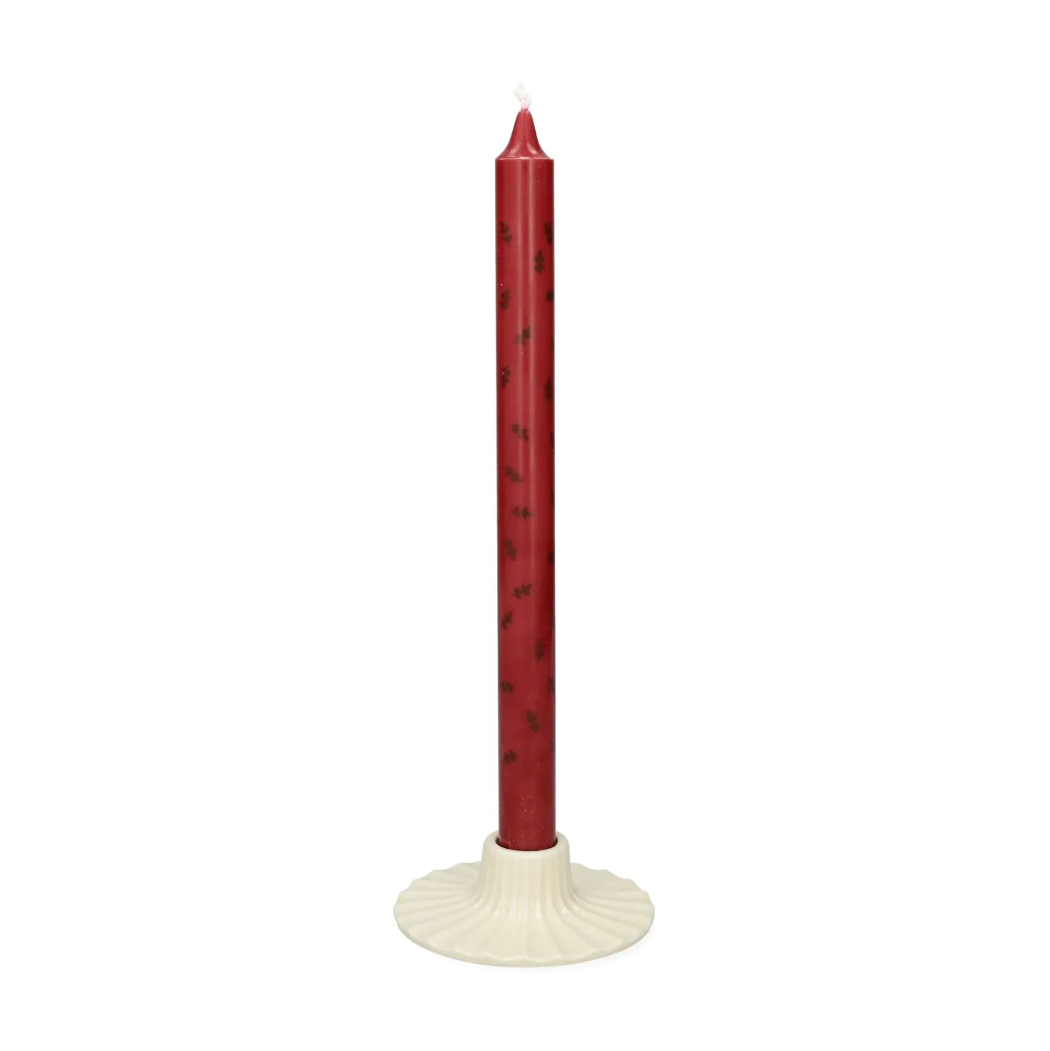 Dinerkaars, rood met takjes, 30 cm
