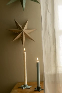 Dinerkaars, ster en maan, 30 cm, 2 stuks