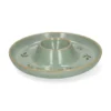 Dipschaal met takjes, reactief glazuur, groen, Ø24 cm