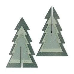 DIY kerstbomen 3D, hout, set van 3