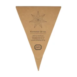 3D kerstster middel, papier, zandkleur, Ø35 cm