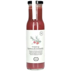 Dressing, biologisch, framboos/rozemarijn, 250 ml