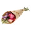 Droogbloemen, gemengd boeket, roze/lila