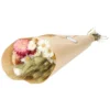 Droogbloemen, gemengd boeket, wit/roze