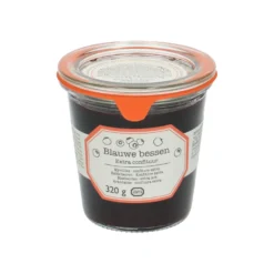 Extra-confituur, blauwe bessen, 320 gram
