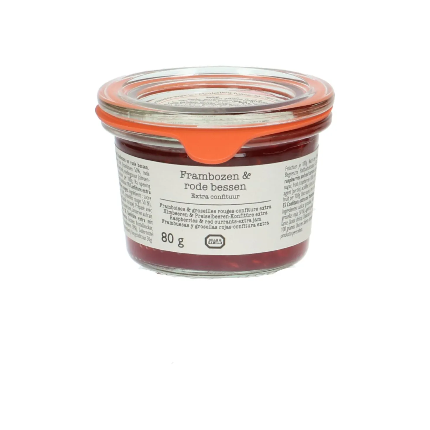 Extra-confituur, frambozen & bessen, 80 gram