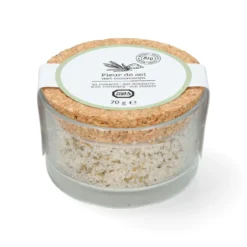 Fleur de sel rozemarijn, biologisch, 70 gram