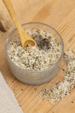 Fleur de sel rozemarijn, biologisch, 70 gram