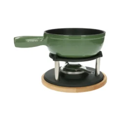 Fondueonderstel, gietijzer, zwart