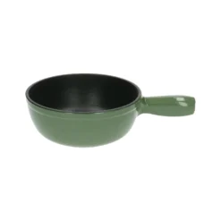 Fonduepan, gietijzer, groen