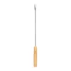 Fonduevork, rvs met houten handvat