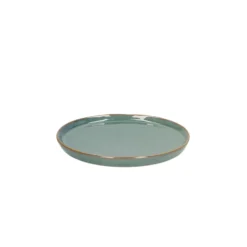 Gebaksbordje reactieve glazuur, steengoed, groen, Ø 15 cm