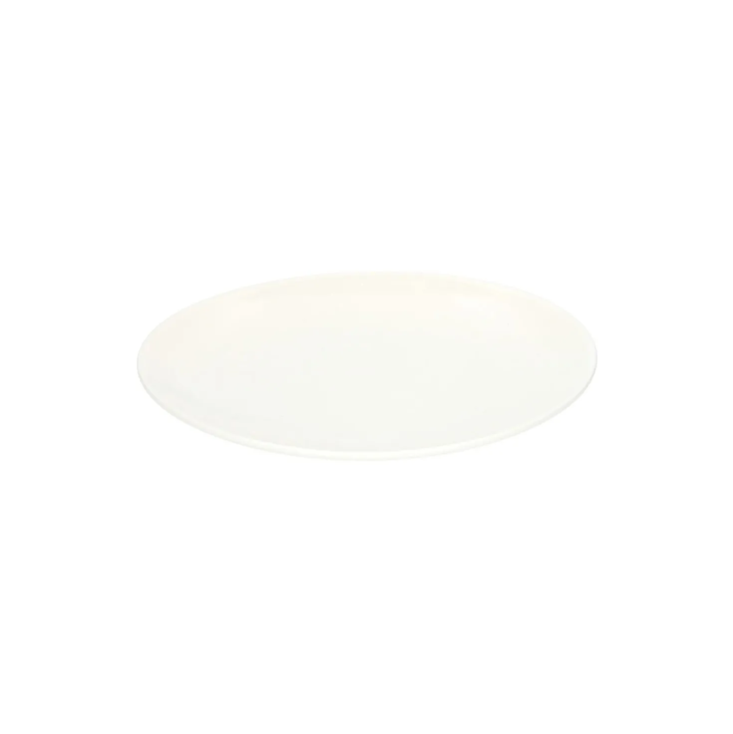 Gebaksbord, organisch, porselein, wit, Ø 16 cm