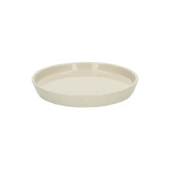 Gebaksbord, steengoed, beige, spikkel, Ø 15 cm