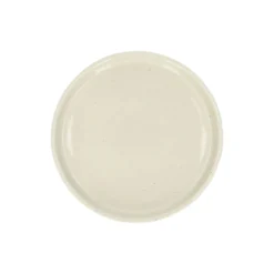 Gebaksbord, steengoed, beige, spikkel, Ø 15 cm