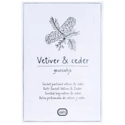 Geurzakje, vetiver & ceder