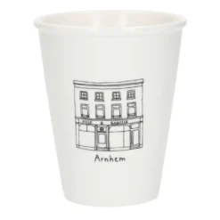 Gevel mok, Arnhem, porselein, 200 ml